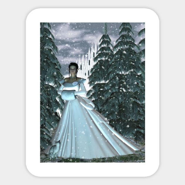 Circe Nymph Snow Queen Sticker by Rivendell